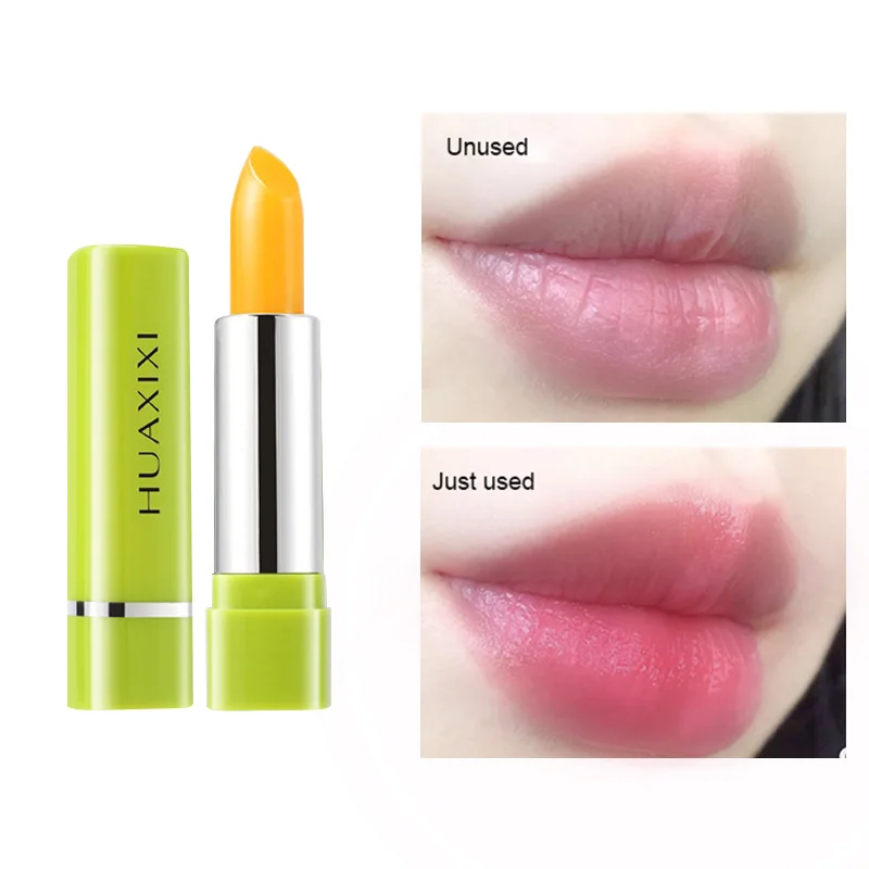 Bálsamo labial hidratante de Aloe Vera, Caroteno, cambia de Color, lápiz labial de gelatina, Base de planta, maquillaje de larga duración, cuidado de labios TSLM1