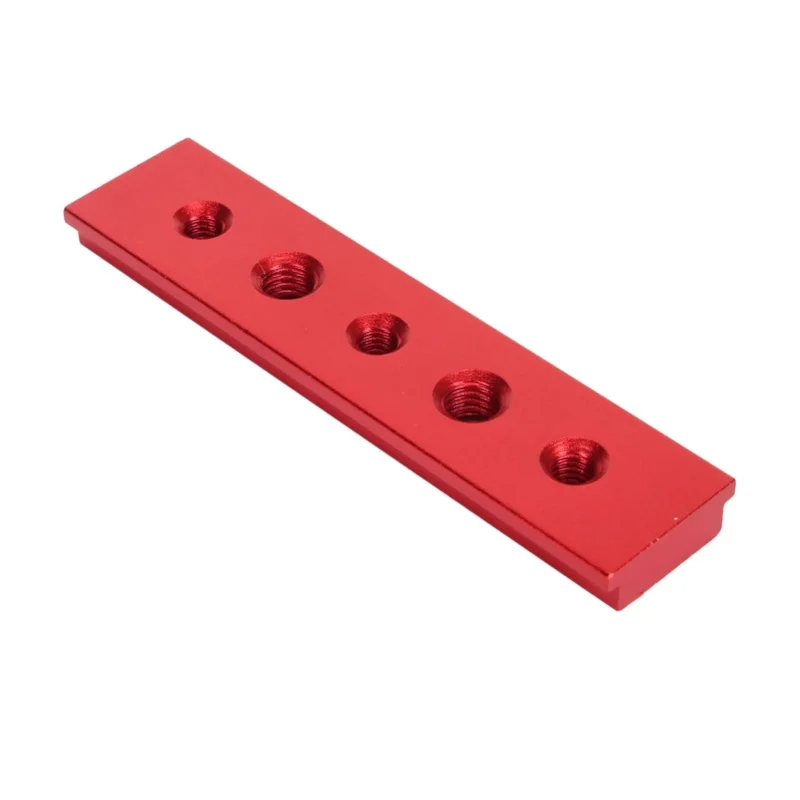100mm T Slot Miter Track With Holes Aluminum Alloy Woodworking Chute Rail Electric Circular Saw Workbench Fixture Red