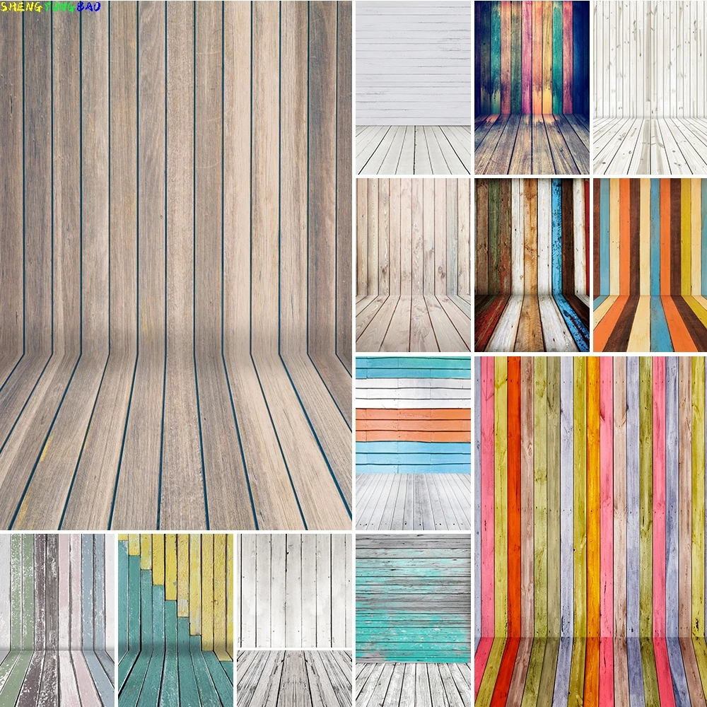 

Wooden Wall Backdrop Photography Studio Props Wooden Floor Portrait Art Photo Birthday Backdrop Shooting Wallpaper