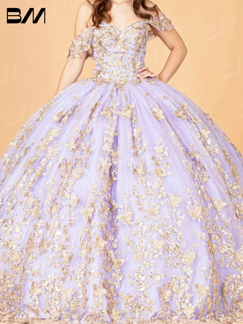 Golden Quinceanera Dress 2023 Appliqued Ballgown Glitter Cocktail Dresses Vestidos De 15 Quinceañera Sequin Evening Dress