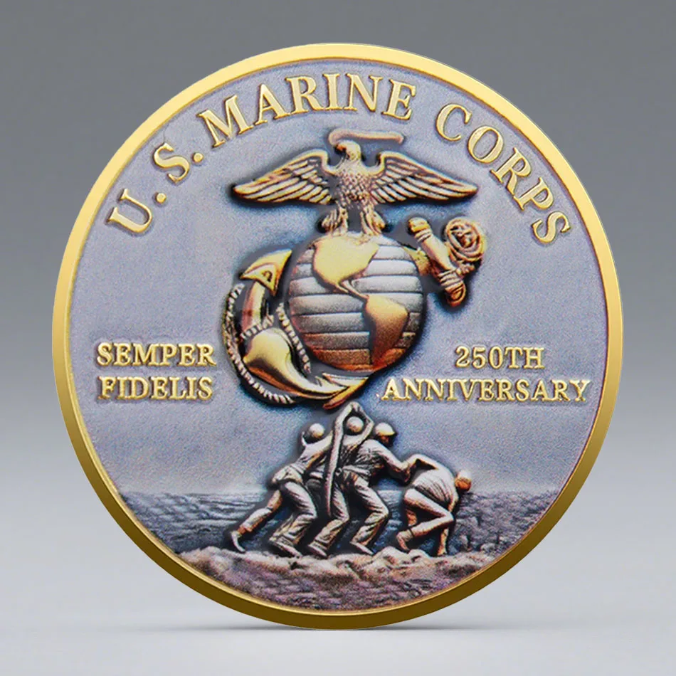 العملة التذكارية المطلية بالذهب للذكرى الـ 250، عملة مجموعة مشاة البحرية الأمريكية