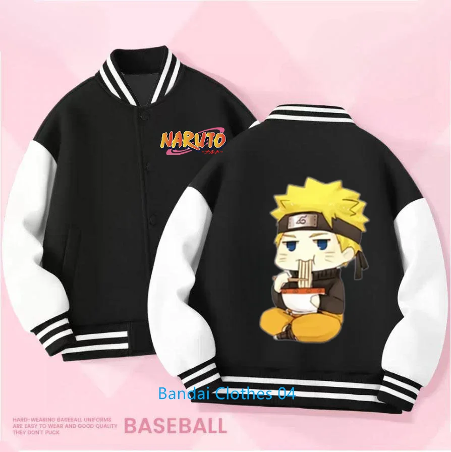 2025 Naruto Fashion Jackets for Girls Spring Autumn Teen Kids Cartoon Princess Hoodies Children's Baseball Uniform Sports Tops