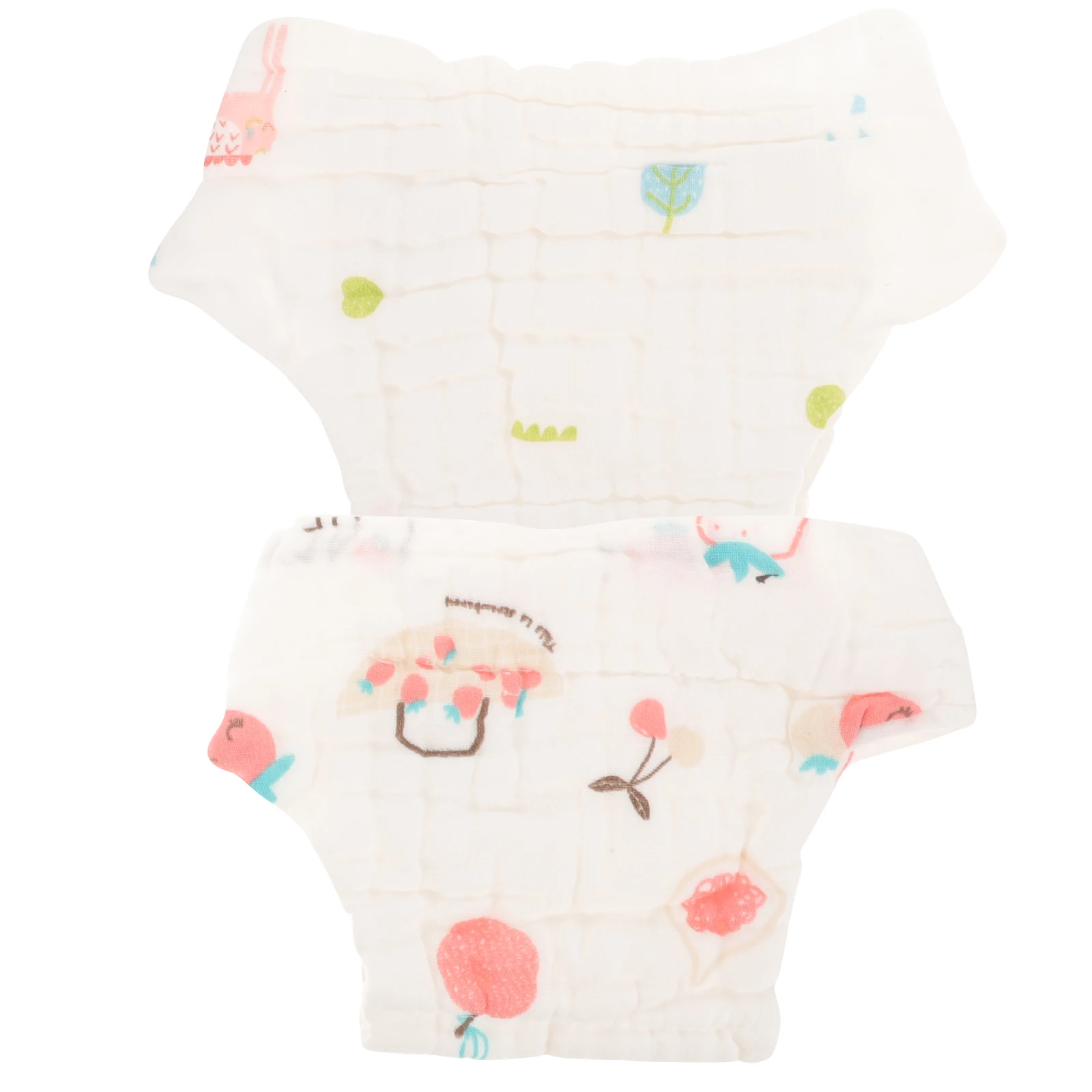 

2 pcs Pure Cotton Diapers for Baby Girl Newborn Reusable Washable Cloth Diaper Pants Gauze Material Soft Comfortable Long Term