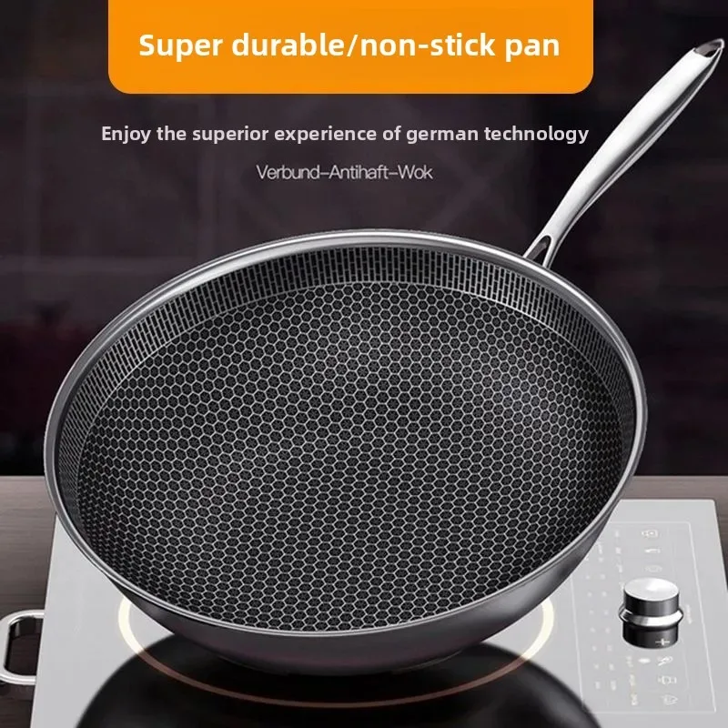 

2025 New China Induction Cooker Honeycomb Stainless Steel Wok