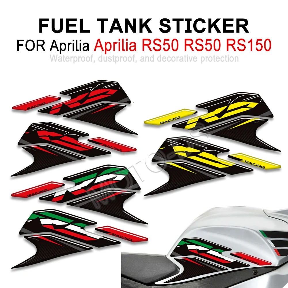 

For Aprilia RS RS4 RSV 50 125 150 GP 1000 R Factory Tank Pad Gas Fuel Protection Decals Fairing Front Fender Stickers