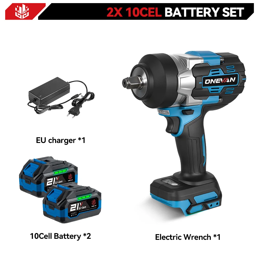 ONEVAN 2800N.M Borstelloze Elektrische Slagmoersleutel 1/2Inch Draadloze Momentsleutel Schroevendraaier Power Tool Voor Makita 18V Batterij pin