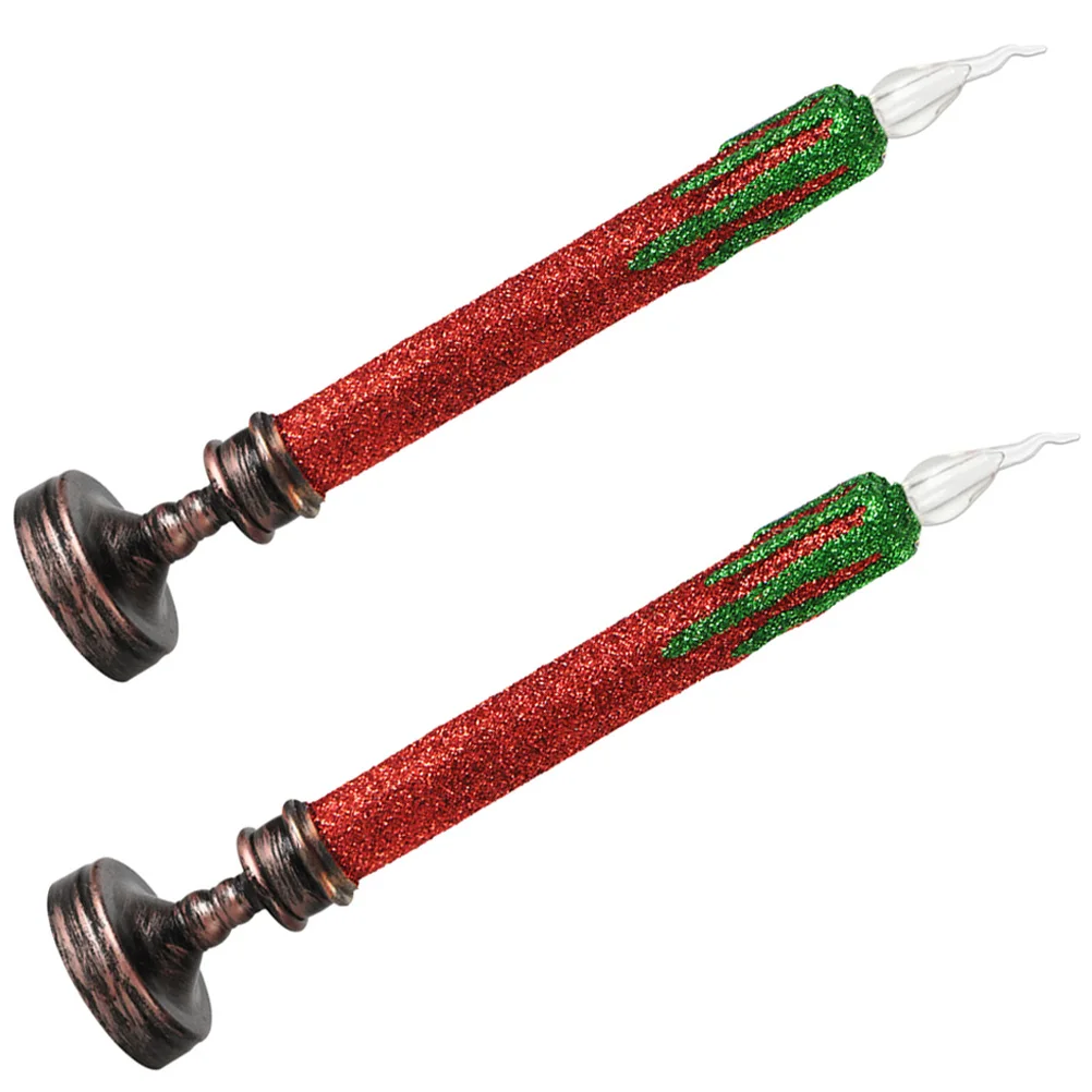 

2 Pcs Wedding Decoration C les LED Electric Light Christmas Adornment Party Supplies Premium Material Safe Smoke Free