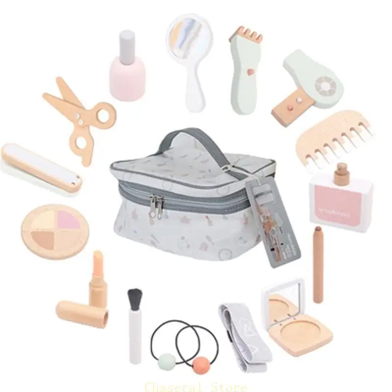 E7CE Simulazione del giocattolo per il trucco per parrucchiere Fingta giocare giocattolo set bellezza cosmetica per W/