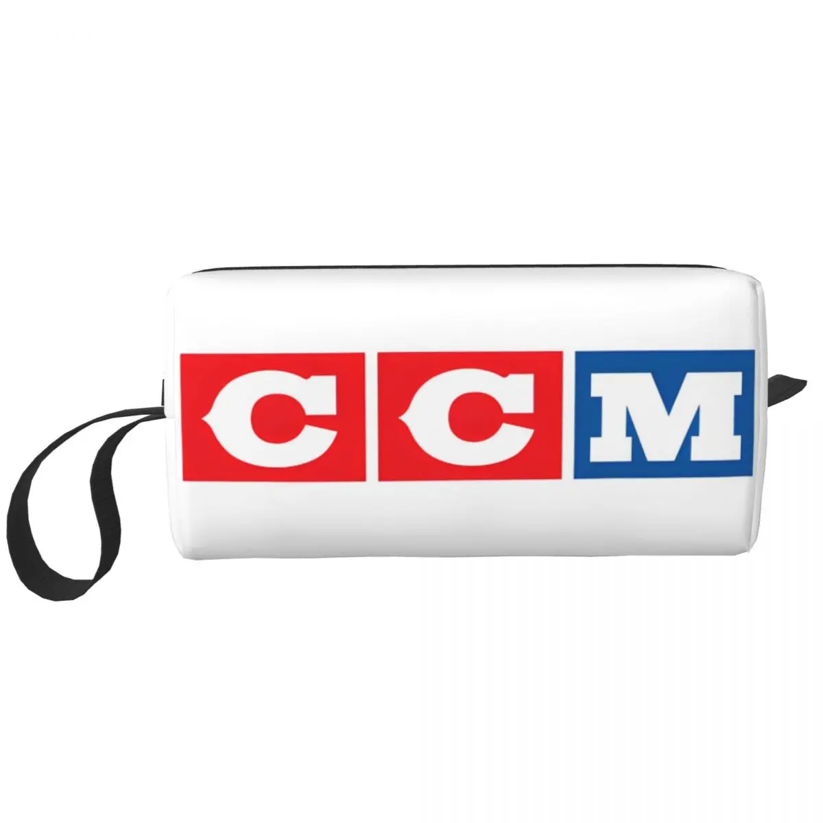 CCM Canada Logo Ice Hockey Makeup Bag Large Cosmetic Bag Men Women Toiletry Bag Accessories Organizer