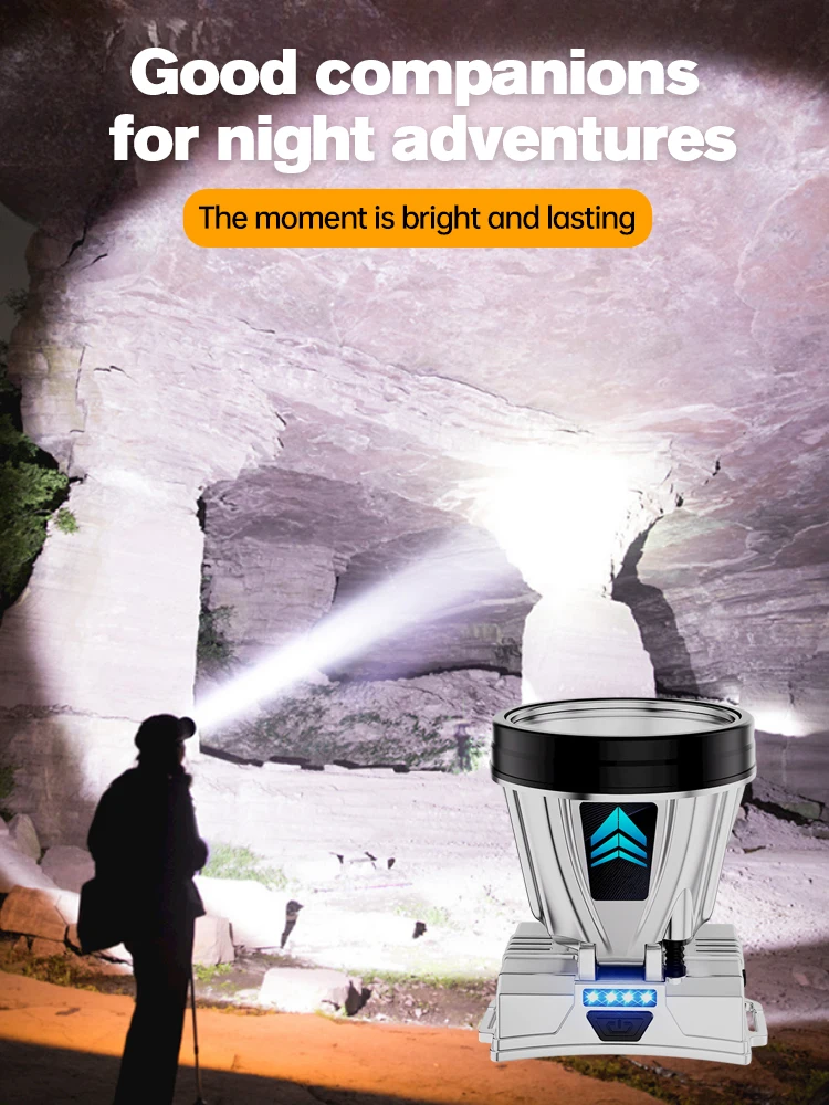 Super Bright Rechargeable High Power Headlamp High Brightness Emergency Charging Outdoor Light