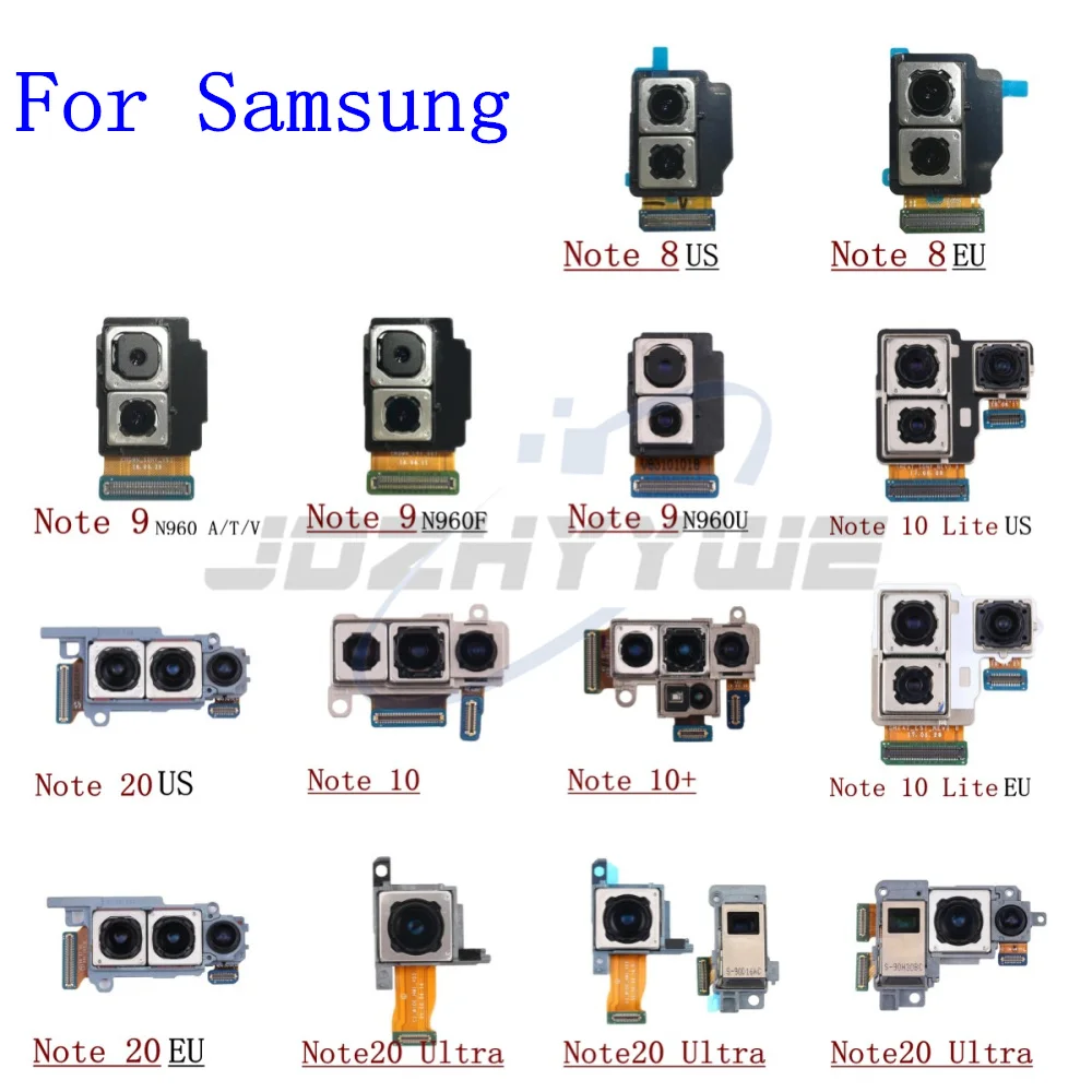 Rear Facing Selfie Big Back Main Camera Module Ribbon Flex Cable Part For Samsung Galaxy Note 8 9 10 20 Plus Ultra Lite