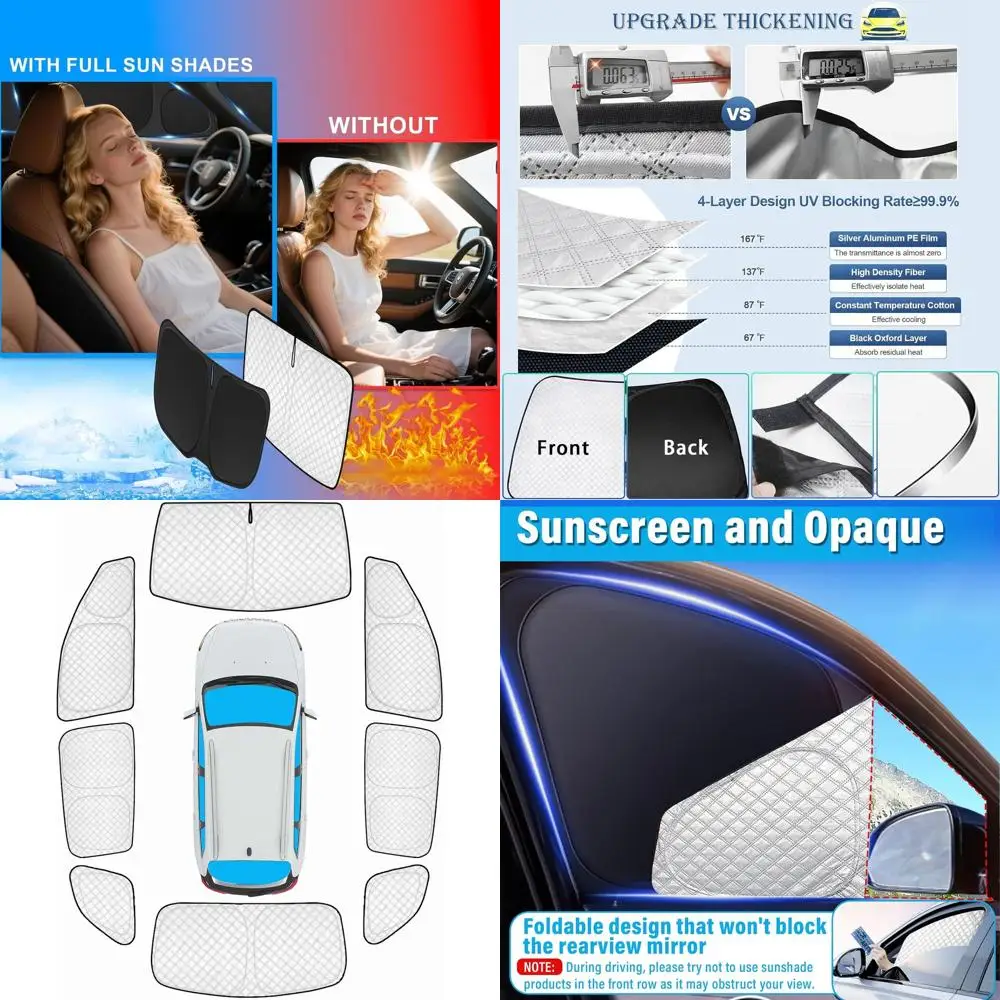 

Universal SUV Window Tint Film for 2014-2023 Models, UV Protection & Privacy, Suitable for Side and Rear Windows