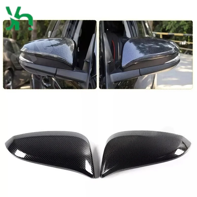 مناسبة لتويوتا هايلاندر RAV4 هارير ألياف الكربون الجانب مرآة مرآة الرؤية الخلفية غطاء مرآة الرؤية الخلفية لاصق M نوع