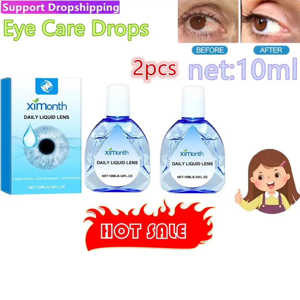 

2PCS New Presbyopia VisionRestore Eye Drops Cleanning Eyes Eye Massage Relieves Care Itching Relax Removal Fatigue Discomfort