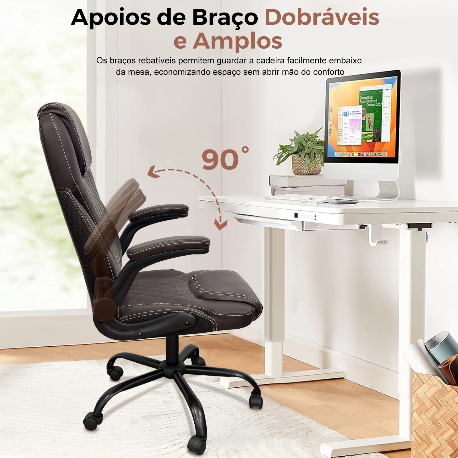 Nova cadeira ergonômica de escritório, cadeira executiva Python Fly, cadeira elegante, assento com apoio lombar