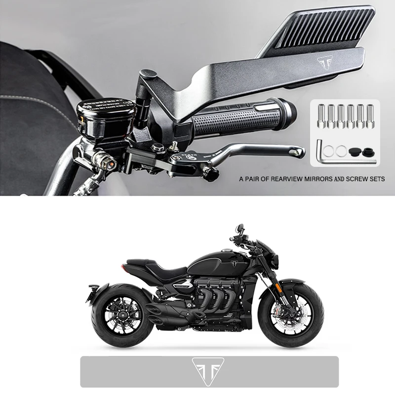 Anti-Fog Anti-Glare Motorcycle Folding Wind Wing Rearview Mirror For Triumph Trident 660 Tiger 800 900 Tiger800 Tiger900