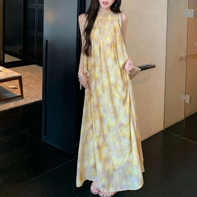 Vestidos para mujer único Otoño Invierno de manga larga cintura de seda leche recogida fruncido fruncido plisado a mano volantes pastel Sexy