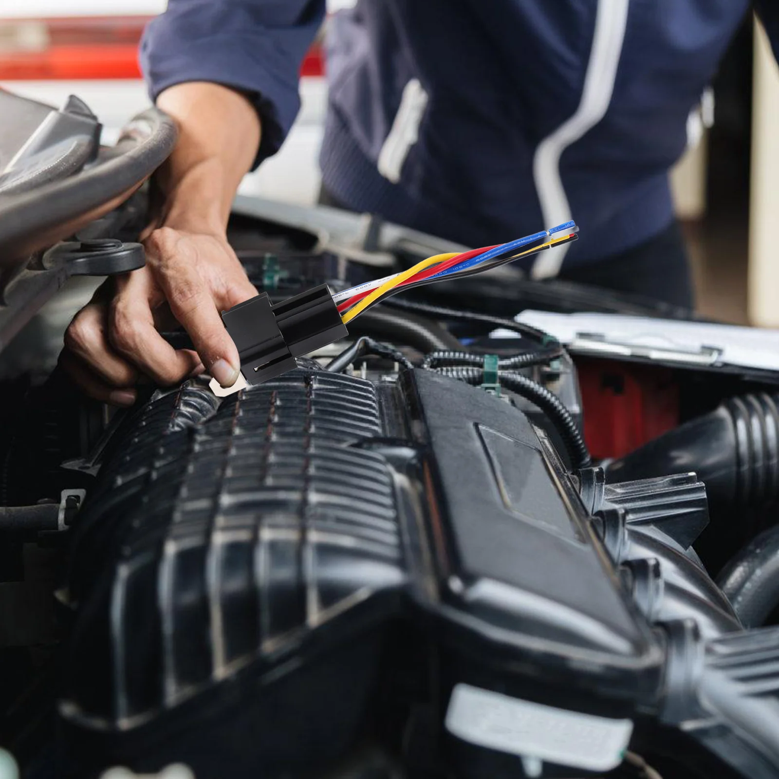 

Automotive Relay 30a Fuse Integrated Base Normally Open Control for Car Ac Blower Motor Relay Harness Ignition Switch