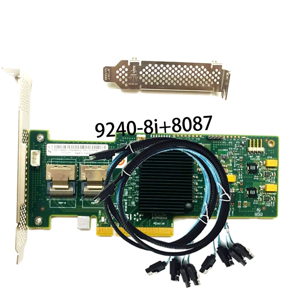LSI 9240-8i Tarjeta controladora RAID de servidor PCI E SAS SATA LSI00200 de 8 puertos + 2 * Expansor RAID SATA SFF