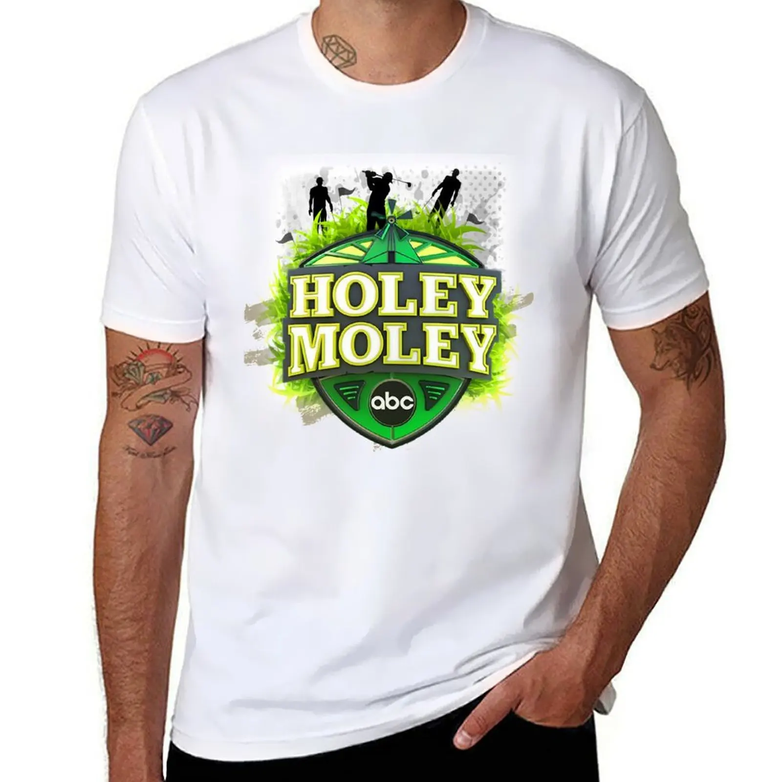 

holey moley - golf sport T-Shirt t shirt for man 100 percent cotton man t shirt heavy cotton T-Shirt
