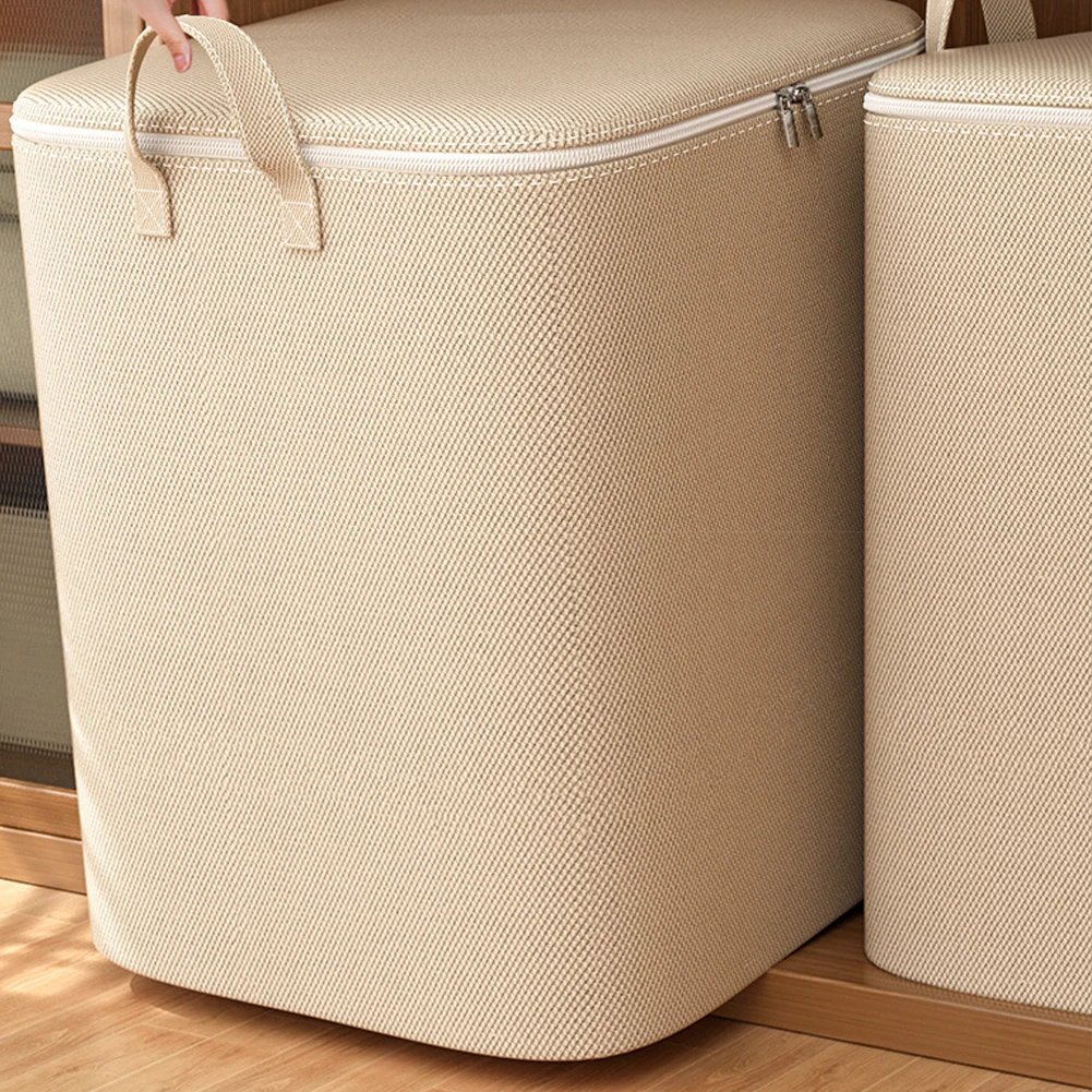 110/140L Closet Organizer Extra Large Blanket Storage Bags Foldable Storage Bin for Comforters Bedding Blankets Clothing Pillows