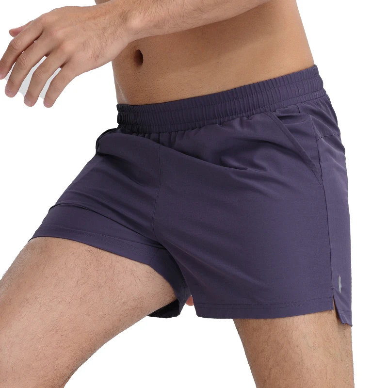 Mens Running Shorts Fitness 3 Inch With Zipper Pockets Breathable Fashion Short Quick Dry Causal Training Joggers Shorts