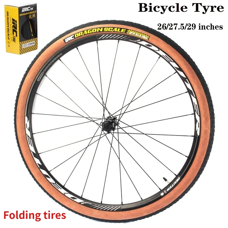 

Складная Сверхлегкая противоскользящая шина для горного велосипеда с желтым краем, 26/27, 5/29*1,90/1,95