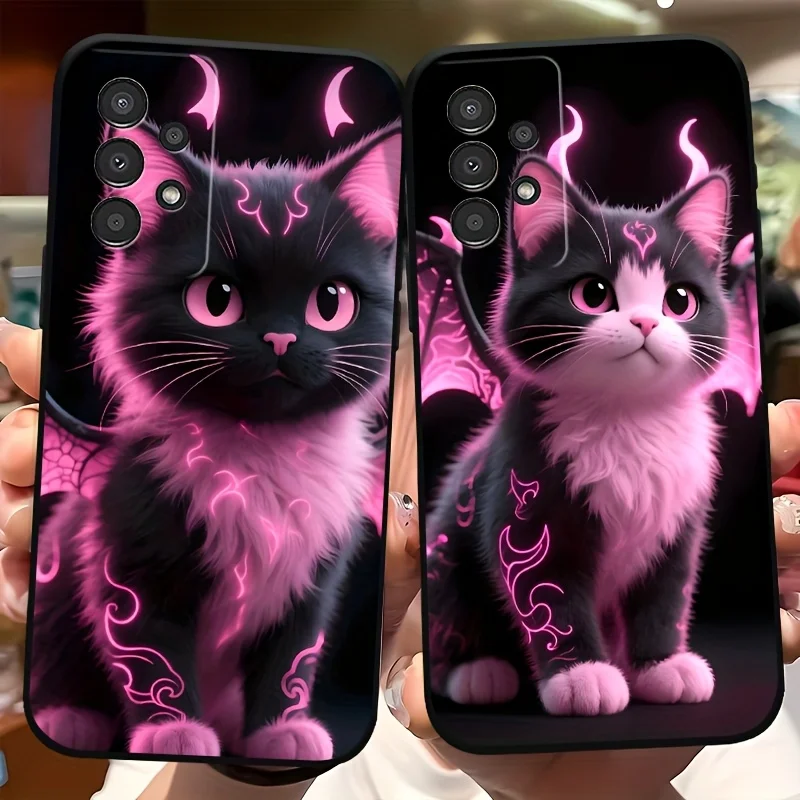 

Fashion Cute cat Phone Case for Samsung galaxy A22 A23 A24 A25 A32 A33 A34 A35 A52 A52S A53 A54 A55 A56 S21S22，S24 FE S25 Plus