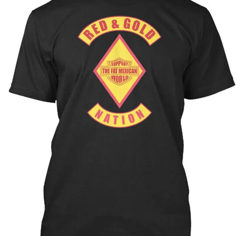 Red Gold Nation Bandidos Support Fat M Mexican T Shirt Made in USA S to 5XL
