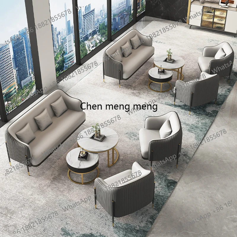 Nordic Luxury Hotel Sofa Office Casual Modern Reception Negotiation Coffee Shop Sofa Set Office Furniture