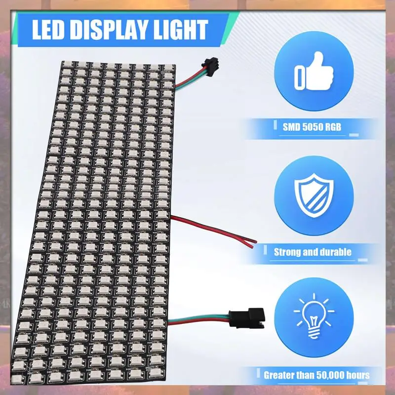 أعلى بيع WS2812 RGB LED لوحة مصفوفة قابلة للعنونة بشكل فردي مرنة لعرض الفيديو، DC5V (8X32)