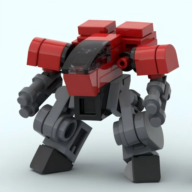Moc bloco de construção pequena armadura robô exoesqueleto mecha guerreiro modelo ornamento montagem brinquedo diy crianças educação brinquedos crianças presente