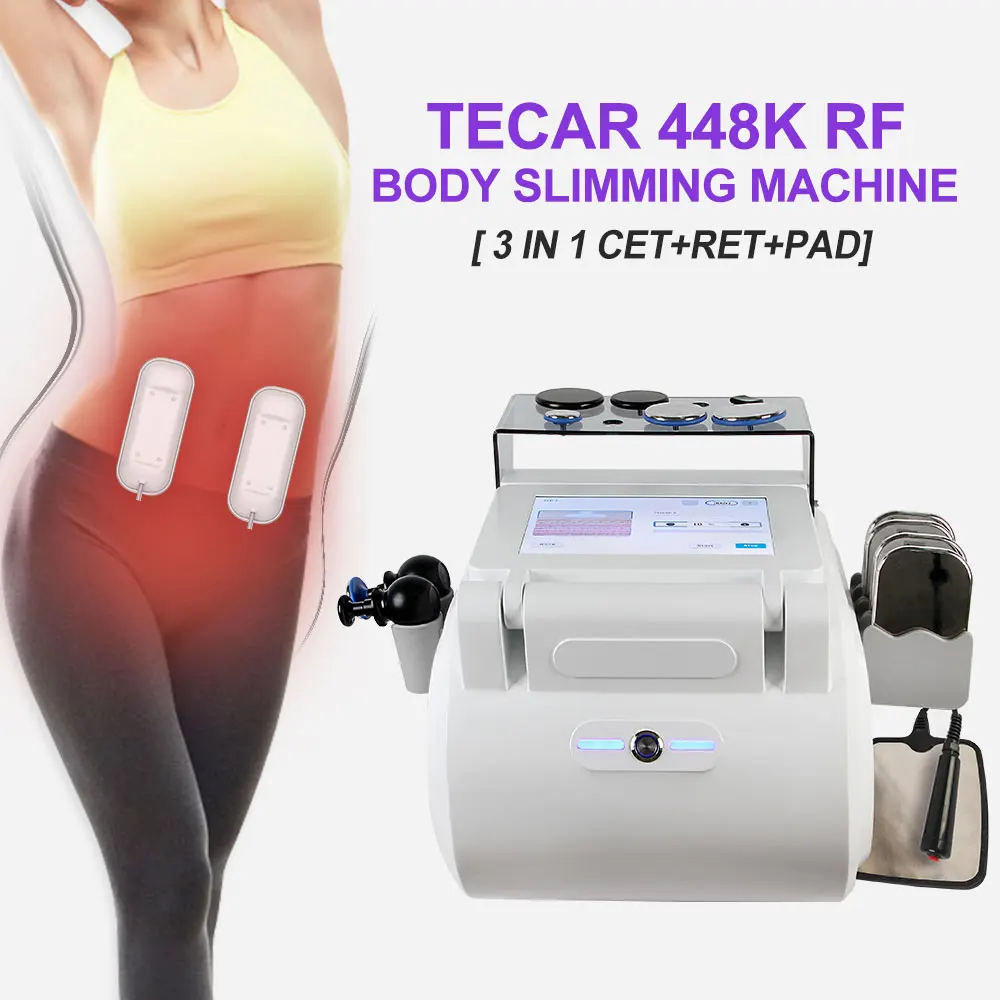 Terapia Tecar de 448KHZ Ret Cet Rf Smart Tecar Plus máquina de fisioterapia Tecar/máquina de belleza de diatermia Rf monopolar