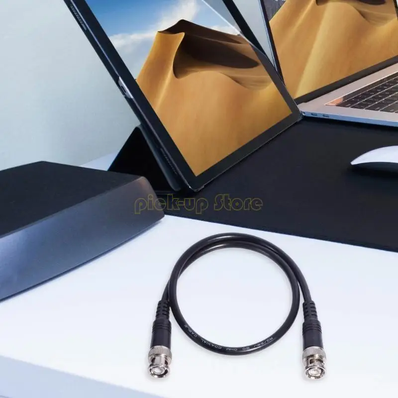Q5WA BNC Male to BNC Male Plug Adapter CCTV Extension Coaxial Line Cable Cable Cable for Security Camera Systems