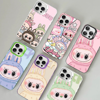 Classic Cute Cartoon L-LUBUBU C- CUTE Phone Case For IPhone 16 15 14 13 12 11 Pro Max X XR XSMAX 8 7 Plus Matte Shockproof