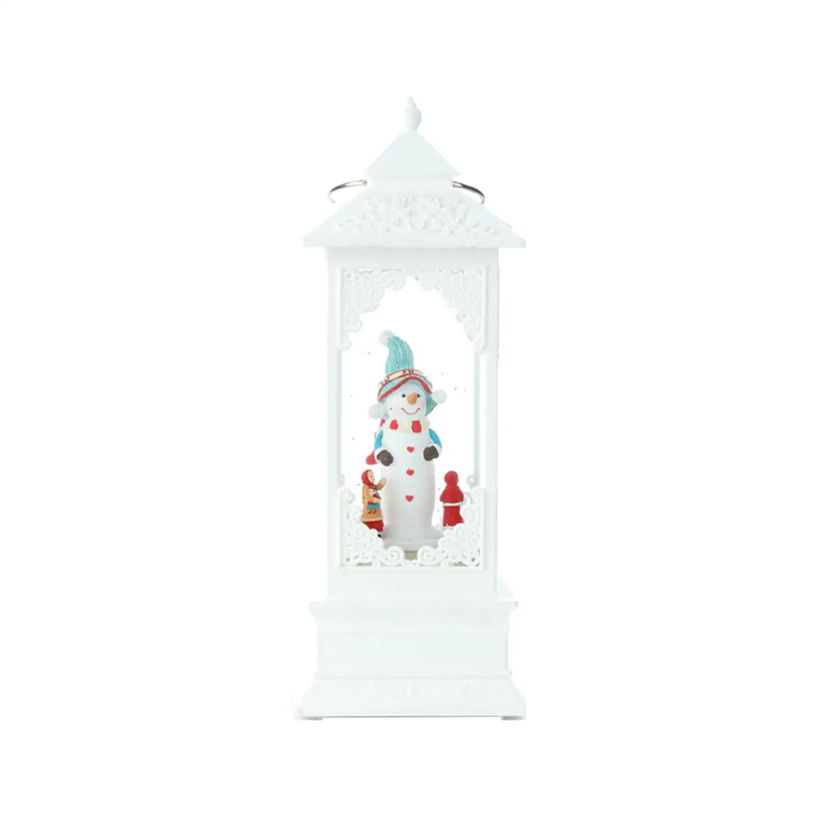 Rotating Lantern Glittering Christmas Music Box Swirling Snow Light Crafts Decor