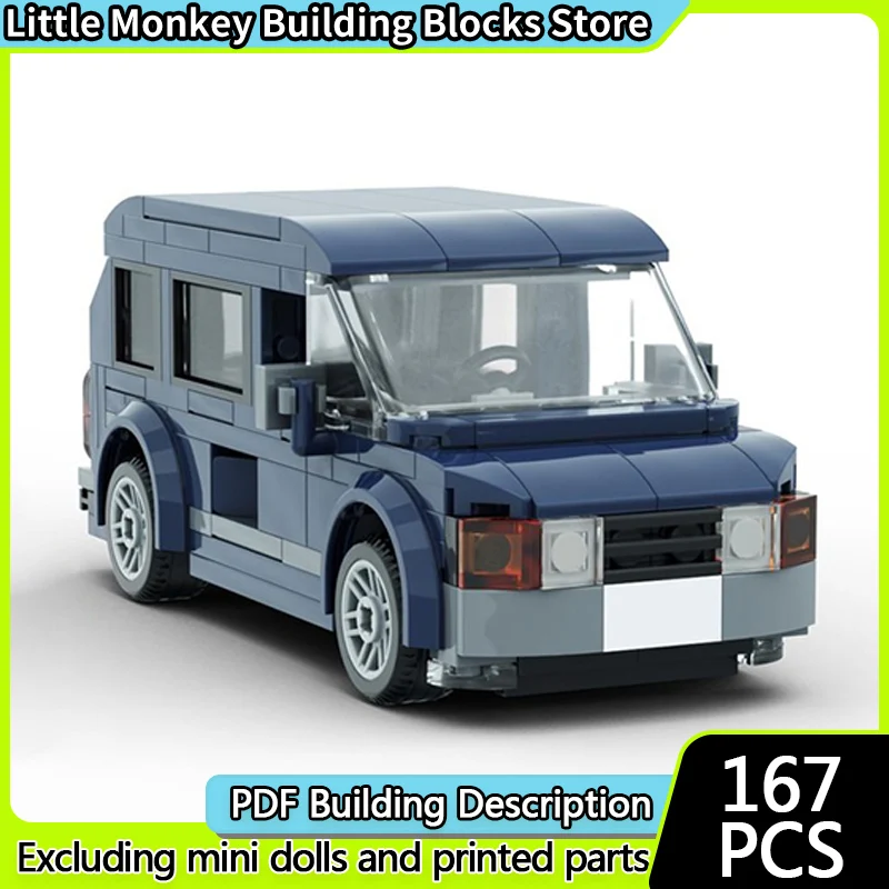 Speed Racing Car Model MOC Building Bricks Multi-Functional Van Modular Technology Children Holiday Gifts Assemble Toys Suit