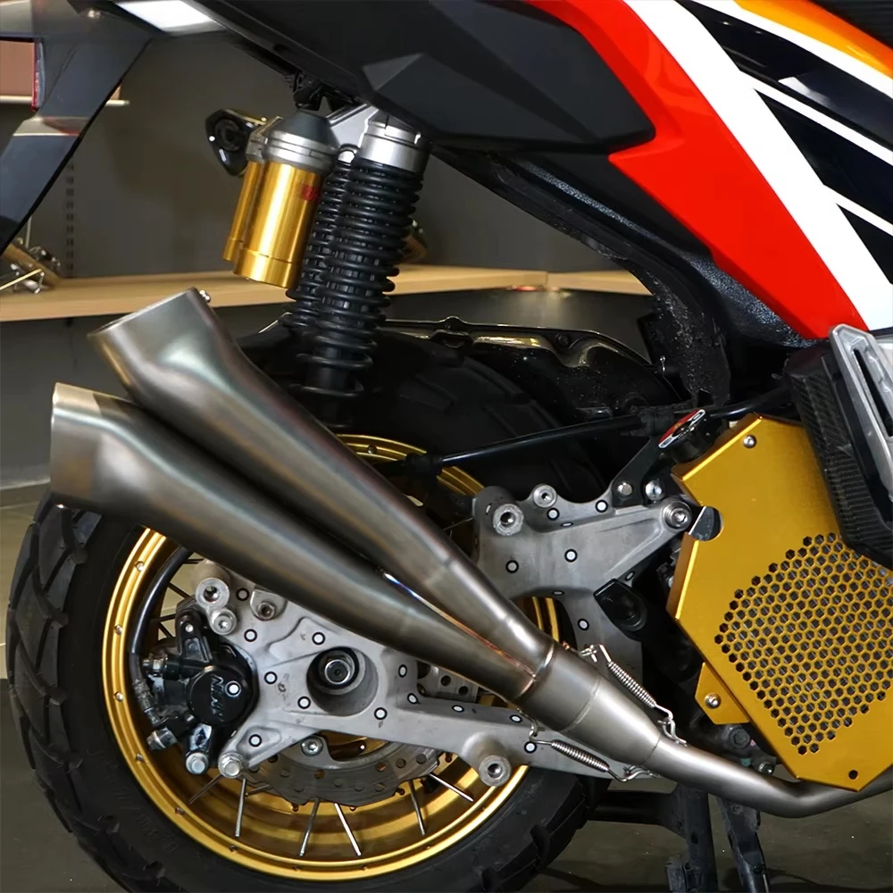 New  for ADV 160 Exhaust Stainless Steel Torch Gemini Full Exhaust Polished Optional Deep Powerful Exhaust Note