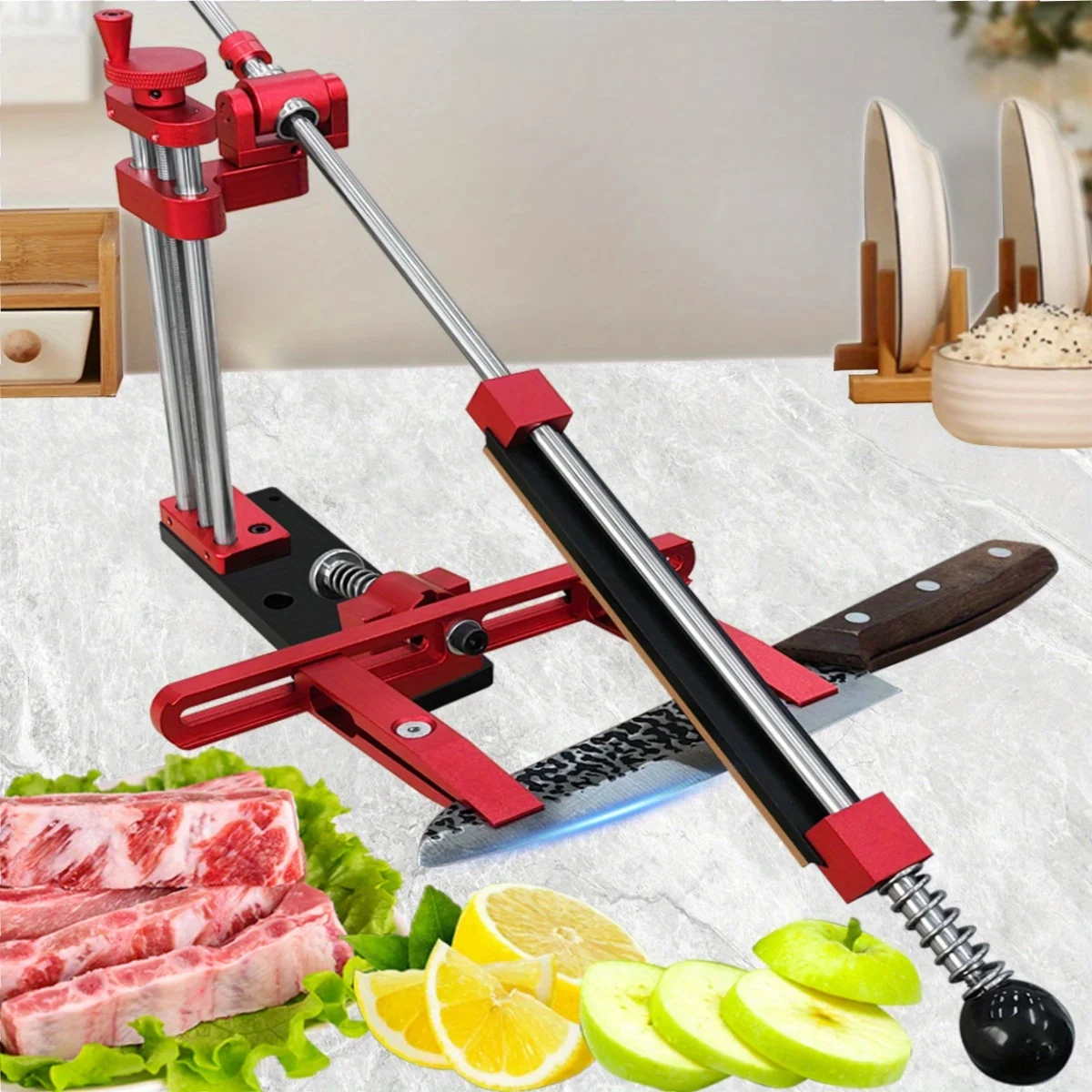Professional Manual Adjustable Price Angle Sharpening Tool, Multi Angle Rotation, Equipped with 4 Diamond Grinding Stones