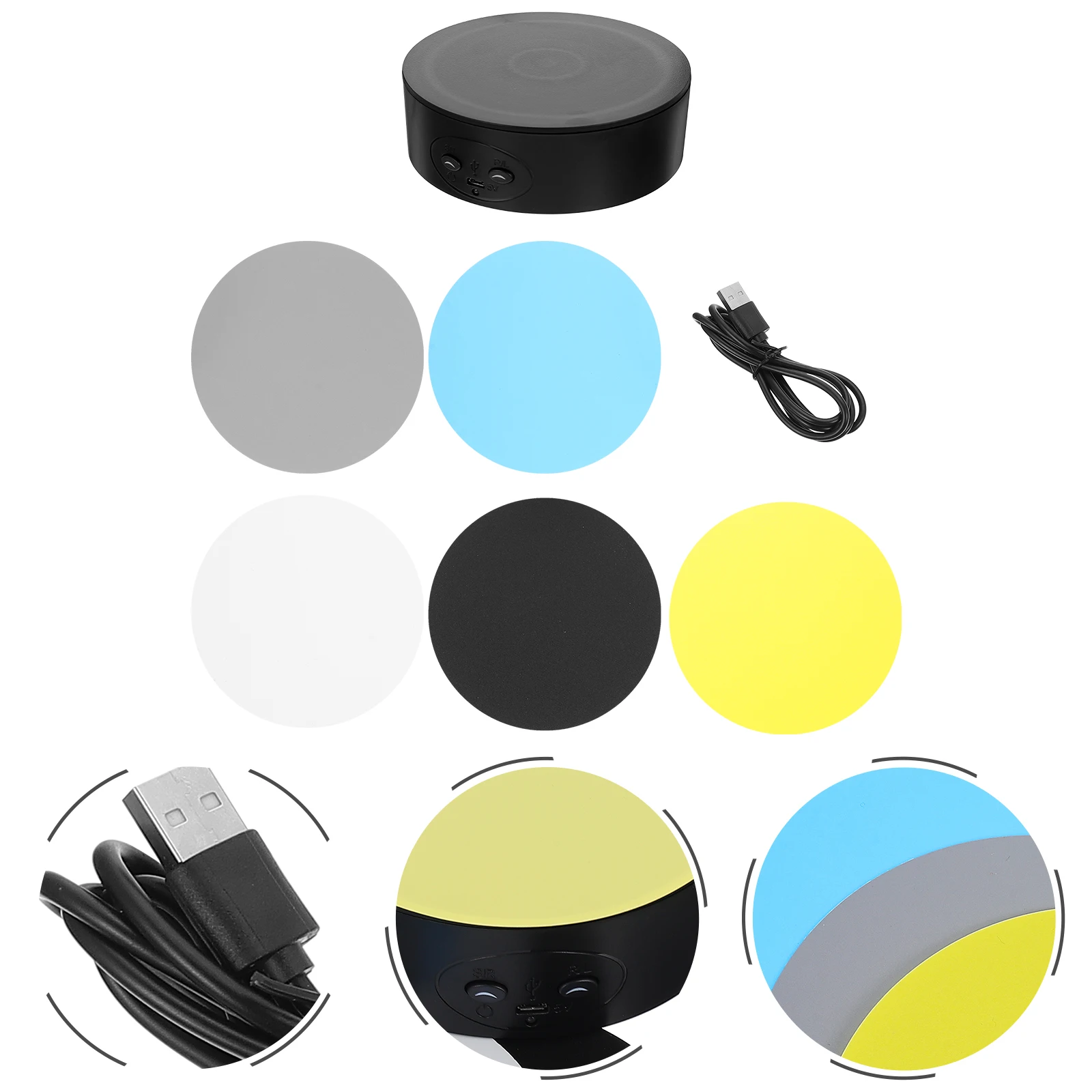 

1 set Silent Display Stand Household Rotating Base Multi-Function Turntable Strong Convenient Display Accessory For