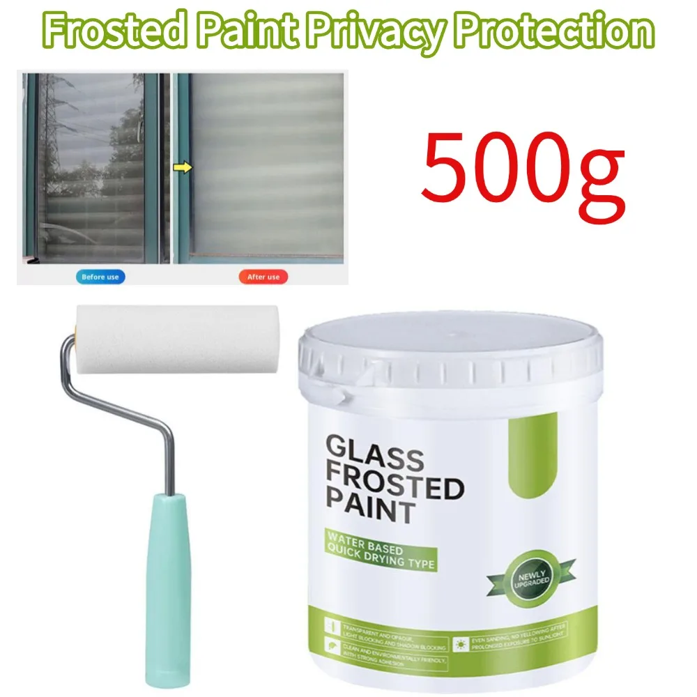 

Краска из матового стекла, матовая краска, защита конфиденциальности, ванная комната, матовая антиподглядывающая краска, покрытие для окон, затемнение, художественная краска