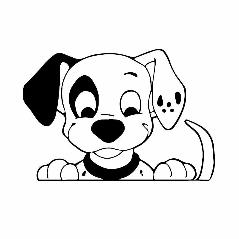 Waterproof Sunscreen Dalmatian Car Stickers - Personalized Creative PVC Decals for Car Decoration