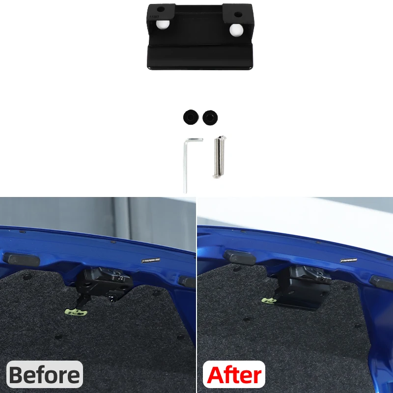 1Pcs Carbon Steel Black For Subaru WRX Levorg 2022-2026+ Car Tailgate Inner Handle Car Interior Modification Accessories