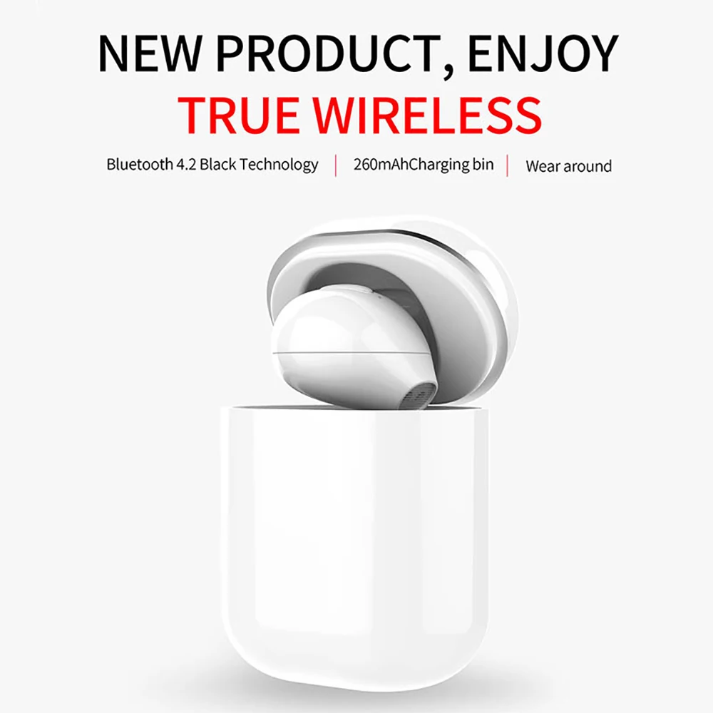 

X20 Ultra Mini Wireless Single Earphone Hidden Small Bluetooth 3 Hours Music Play Button Control Earbud With Charge Case