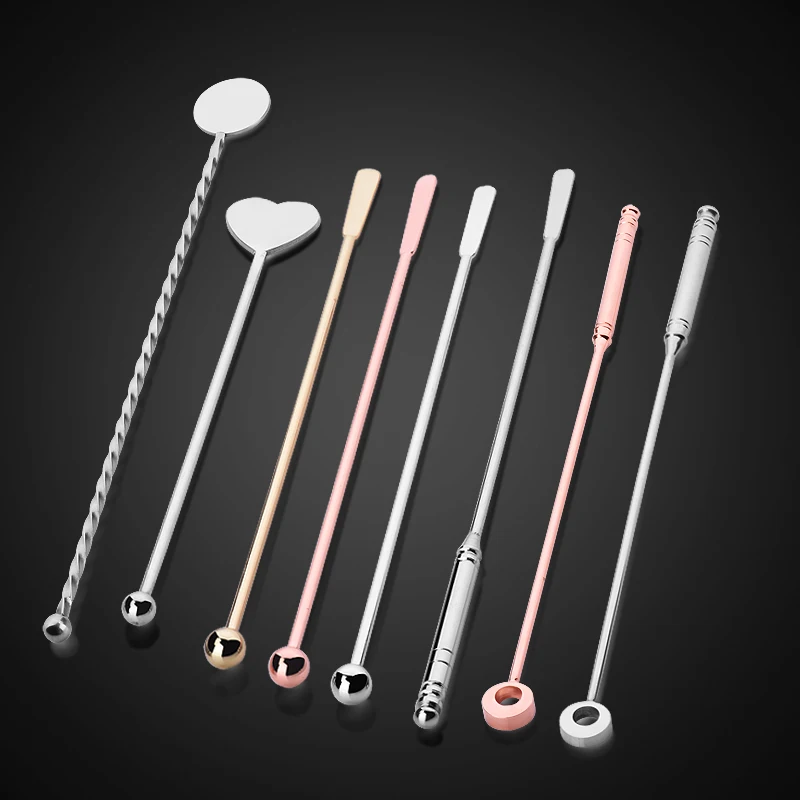 

Swizzle Stick Cocktail Picks Whisk Muddler Stirring Ice Spoon Rod Mixing Tea Coffee Long Handle Bar Tool Bartender Drink Mixer