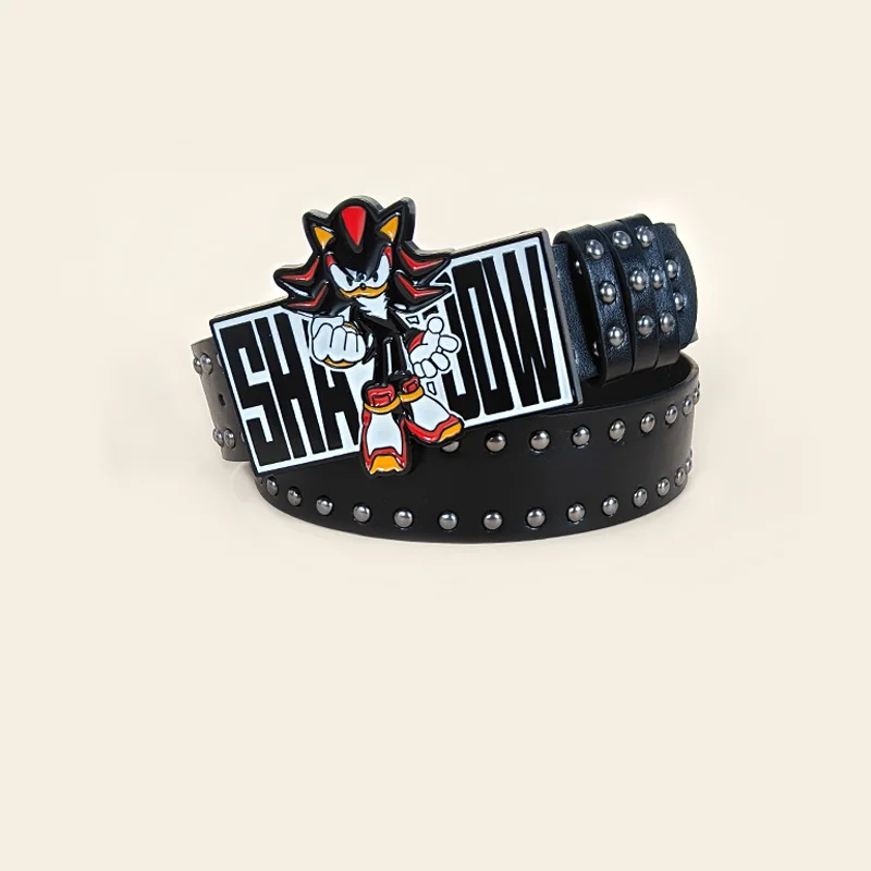 مبالغ فيها INS Harajuku Y2K ألف ليال أسود سرعة الصبي حزام اقتصاص رصع الديكور حزام الشارع نمط للرجال النساء تشي