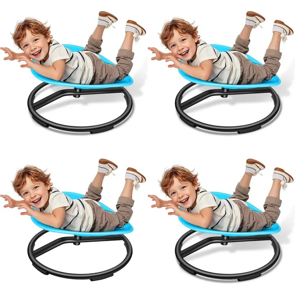 

Blue Sensory Swivel Chair for Kids with Autism or ADHD, 220 lbs Capacity, Ages 3+, Enhances Coordination
