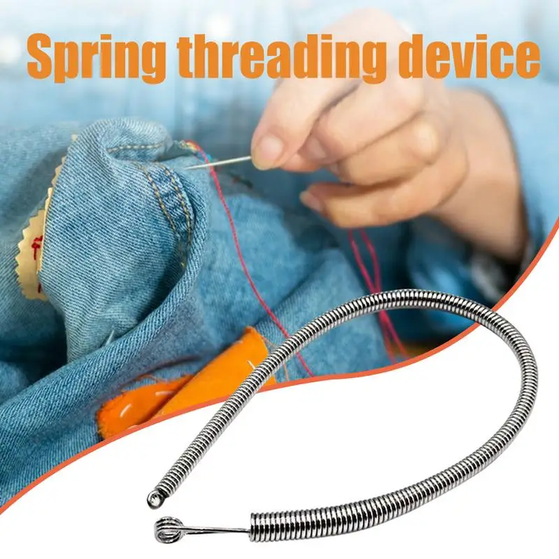 Flexible Threader Tool Spring-Designed Bendable Quick Threading Pull Rope Tool Multipurpose Drawstring Stringing Tool For