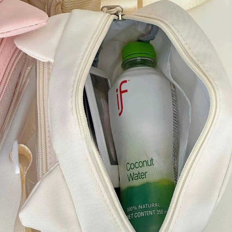 Giapponese Rosa Harajuku Ragazze Carine Y2K Trasparente Del Fumetto Ita Borsa Della Bambola Versatile Borsa a Tracolla Casual Del Telefono Mobile Сумка