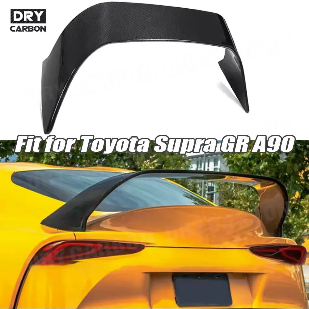 

Carbon Fiber Car Rear Duckbill Rear Trunk Wing Spoiler Body Kits for Toyota Supra GR A90 FRP Decoration Car Styling Accessories